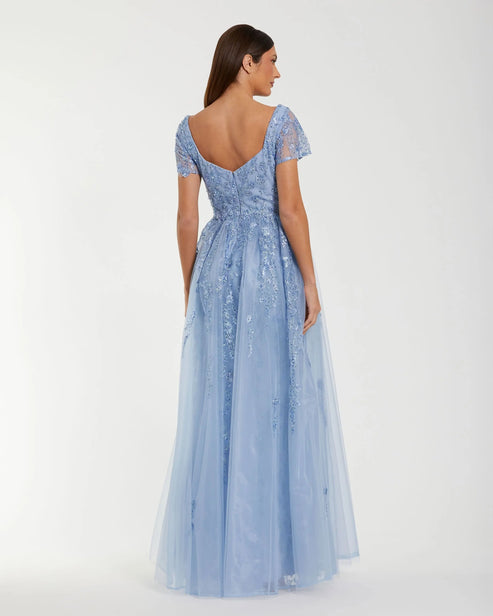 Beaded Embroidered A-Line Gown | Mac Duggal Dress 21035