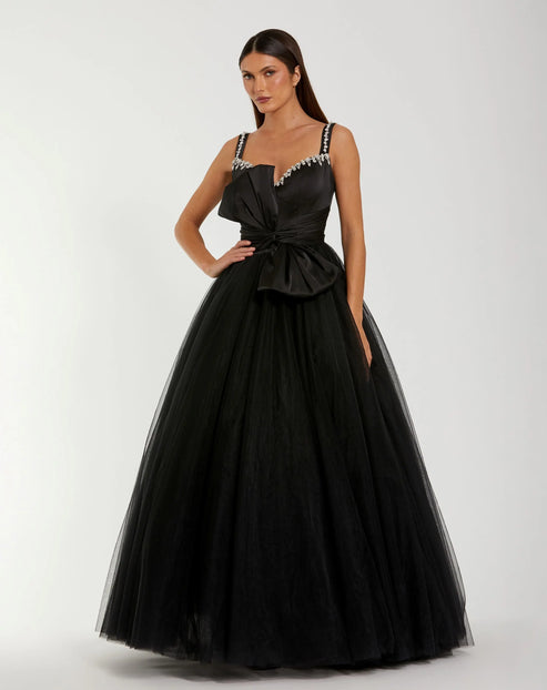 Sweetheart Neck Ball Gown with Bow Detail | Mac Duggal Dress 21161