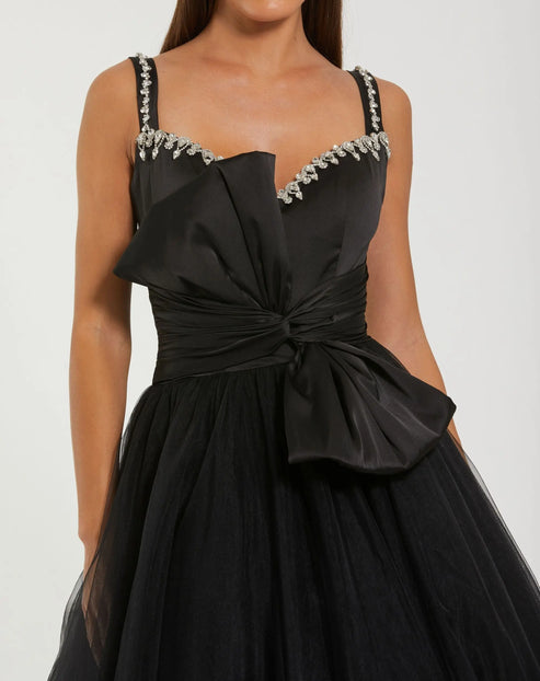 Sweetheart Neck Ball Gown with Bow Detail | Mac Duggal Dress 21161