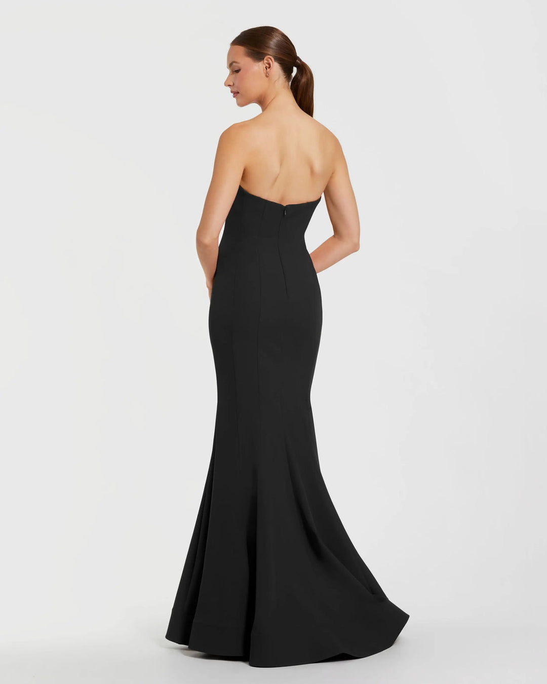 3D Floral Strapless Crepe Mermaid Gown | Mac Duggal Dress 2300