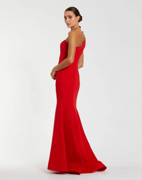 One Shoulder 3D Floral Mermaid Gown | Mac Duggal Dress 2304