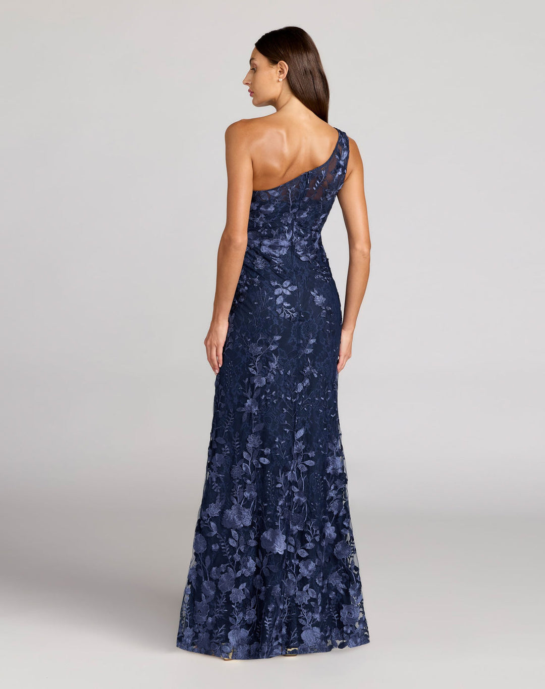 Floral Elegance One-Shoulder Gown | Mac Duggal Dress 68606