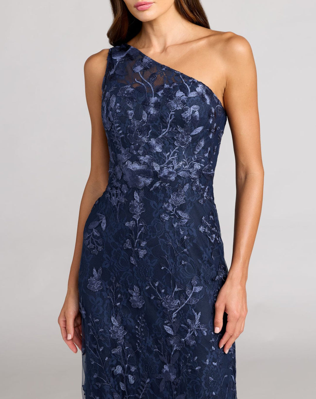 Floral Elegance One-Shoulder Gown | Mac Duggal Dress 68606