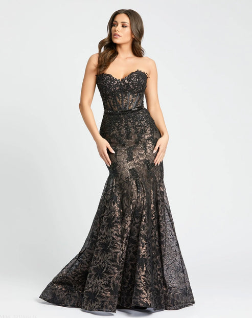 Embellished Sweetheart Neckline Trumpet Dress | Mac Duggal Dress 79308