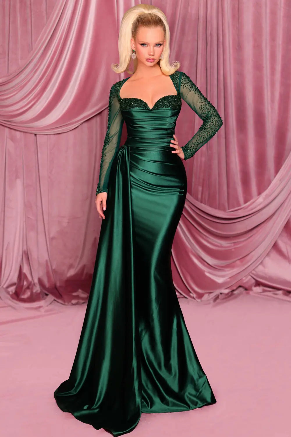 Nicoletta NC3078 Long Sleeve Mothers' Dress | Morva Couture