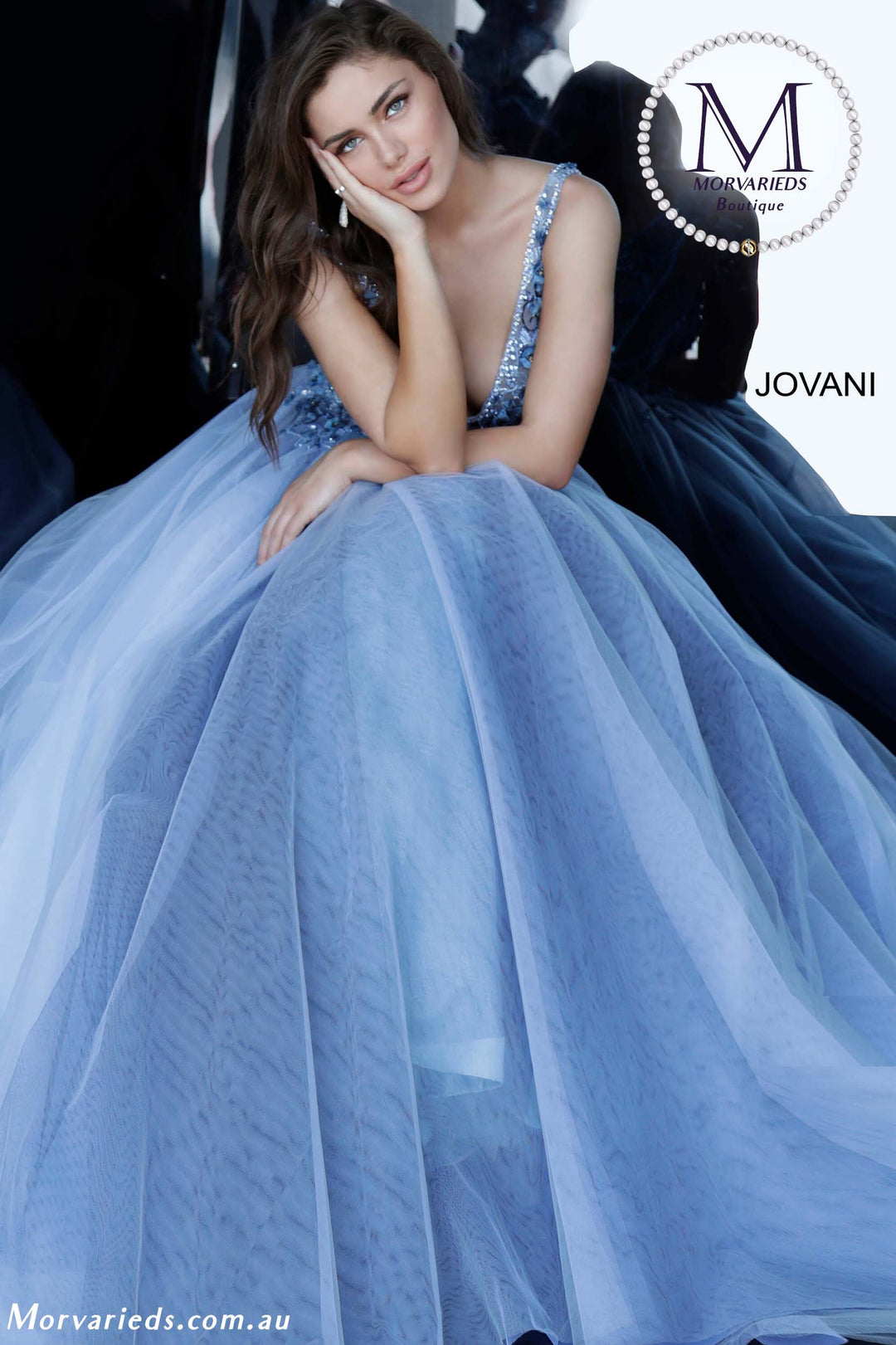 Floral Embellished Prom Ballgown Jovani 3110 - Morvarieds Fashion
