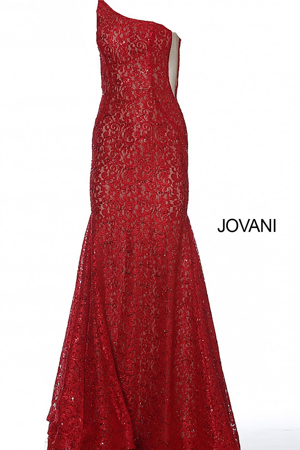 Lace One Shoulder Prom Dress Jovani 3927 - Morvarieds Fashion