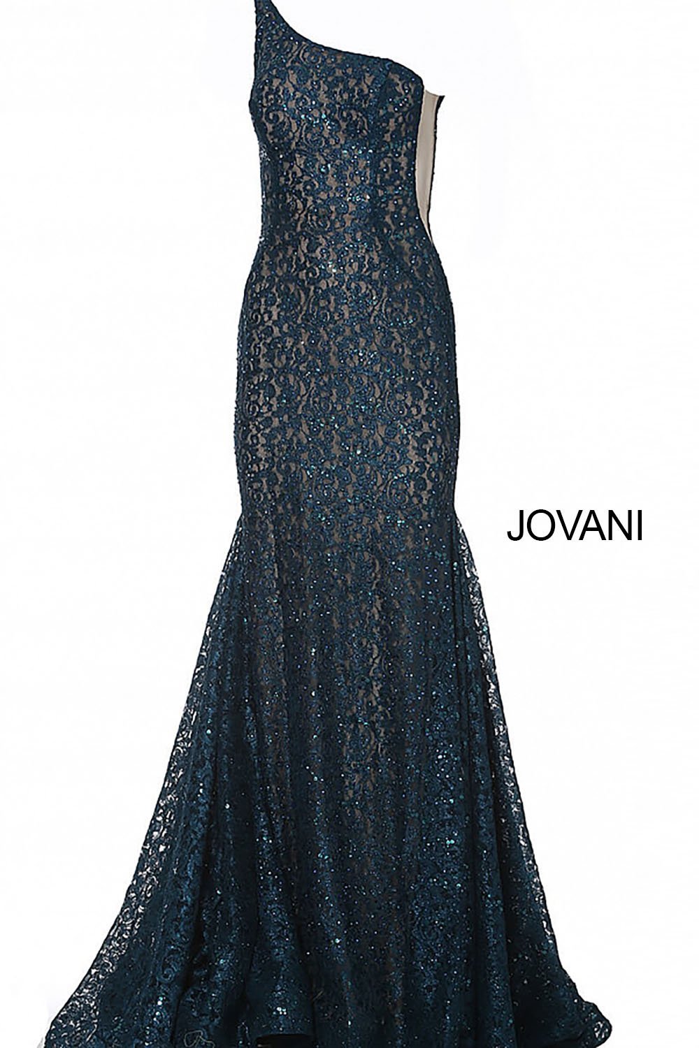 Lace One Shoulder Prom Dress Jovani 3927 - Morvarieds Fashion