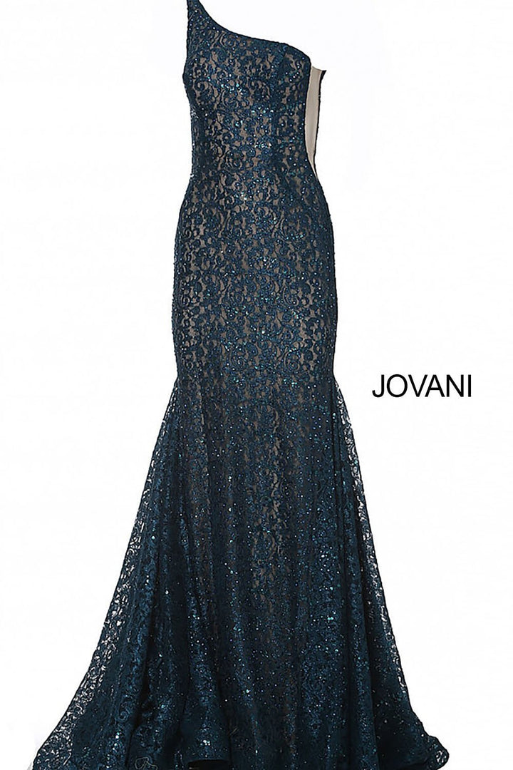 Lace One Shoulder Prom Dress Jovani 3927 - Morvarieds Fashion