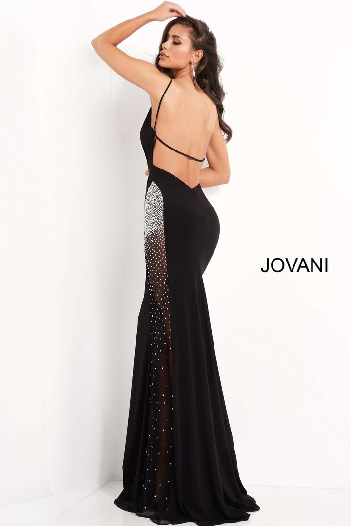 Low Back Spaghetti Strap Prom Dress Jovani 06566 - Morvarieds Fashion