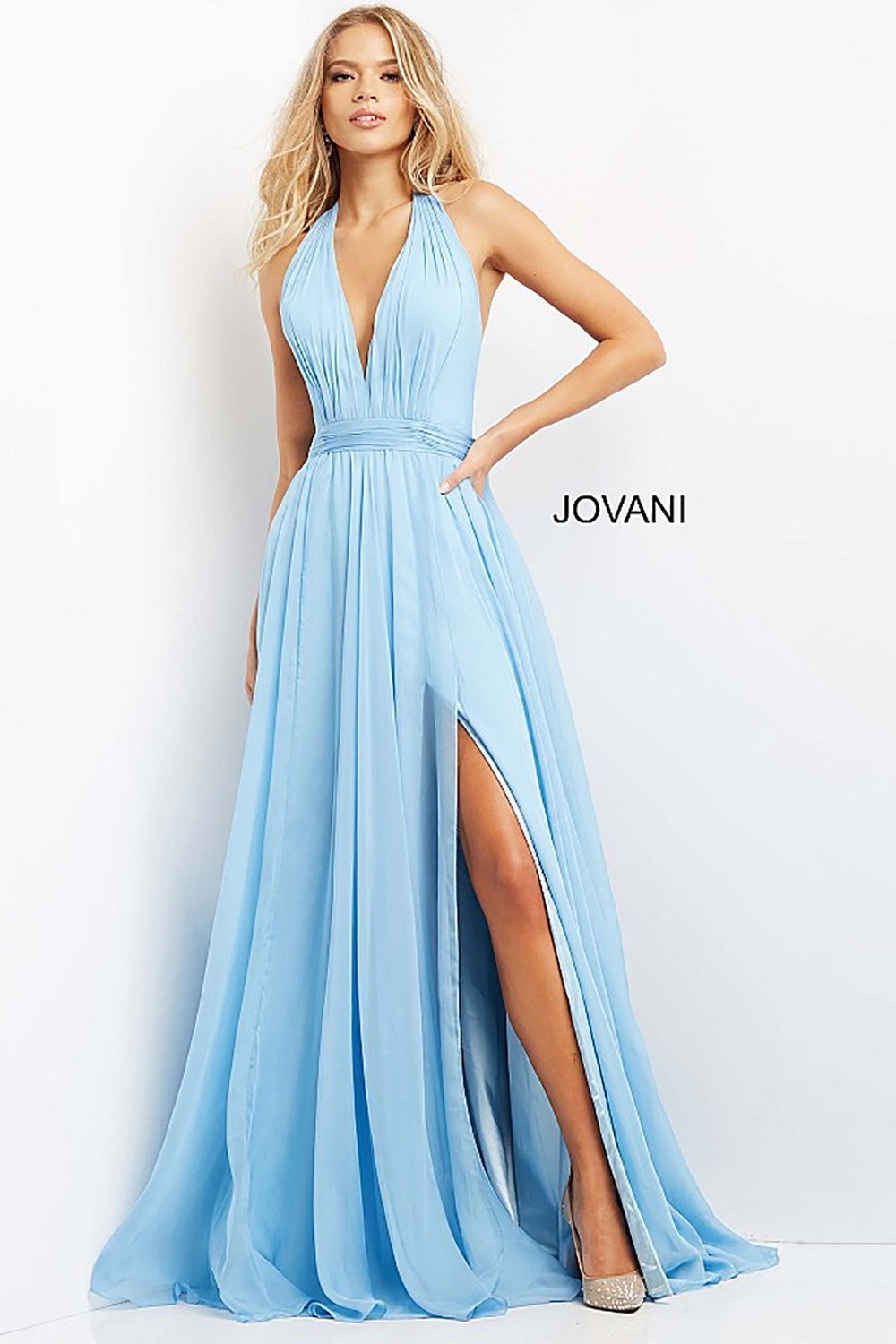 open lace back dress Spaghetti Straps Short Light Blue Prom Dresses, Short Light Blue Graduation Homecoming Dresses, US 8 / Blue As Pics / No Rush main image 0