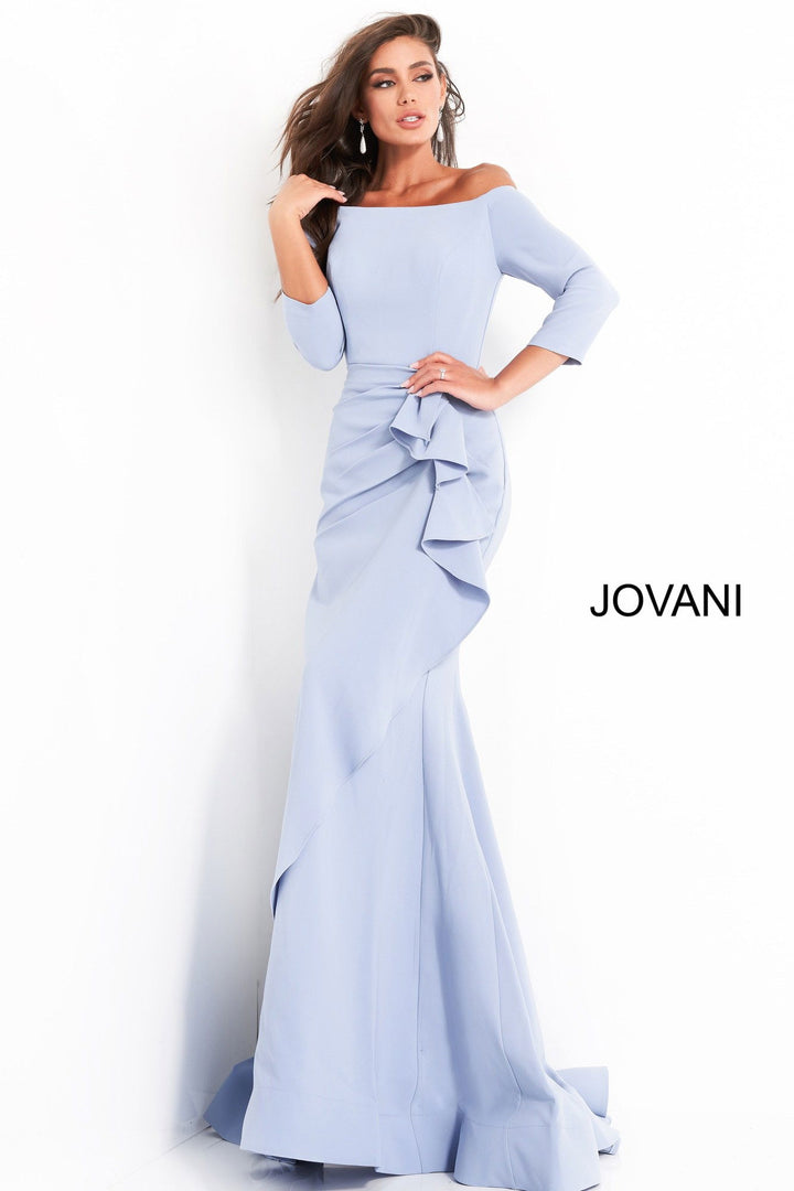 Jovani Style 00446 Sheath Off The Shoulder Evening Dress