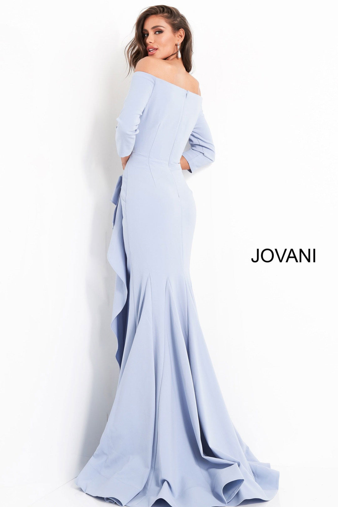 Jovani Style 00446 Sheath Off The Shoulder Evening Dress