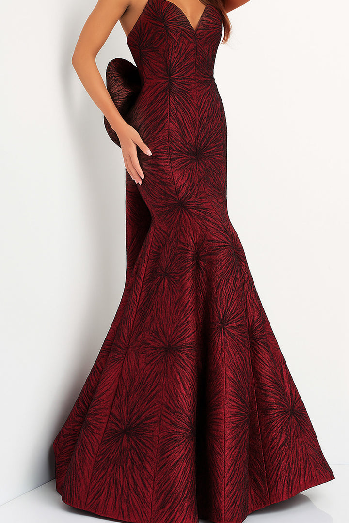 Strapless Mermaid Evening Gown Jovani 04158