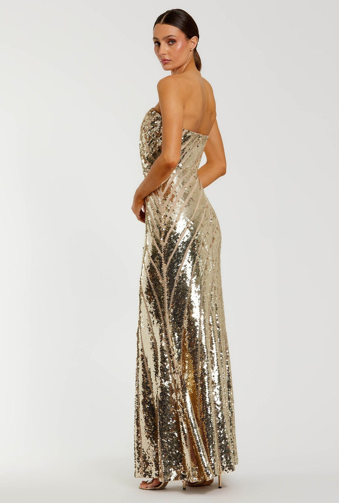 Mac Duggal Style 10130 Strapless Sequin Trumpet Gown Dress