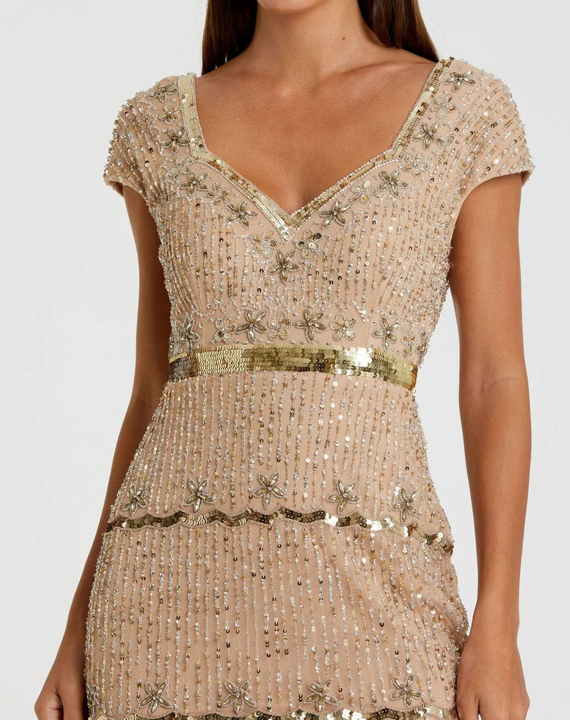 Sparkly Wedding Guest Dress | Mac Duggal 9089