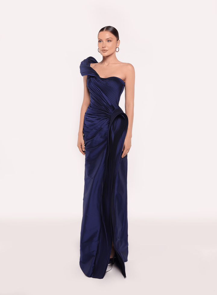 One Shoulder Wedding Guest Dress | CRISTINA  - Tarik Ediz 98723