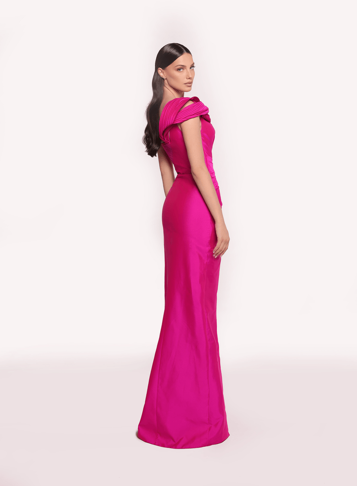 One Shoulder Wedding Guest Dress | CRISTINA  - Tarik Ediz 98723