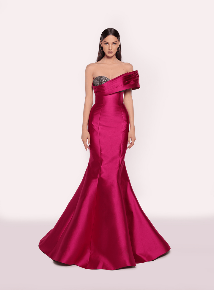 Evening Dress | LOUISA  Tarik Ediz 98766 - Morva Couture
