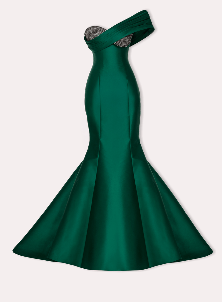 Evening Dress | LOUISA  Tarik Ediz 98766 - Morva Couture