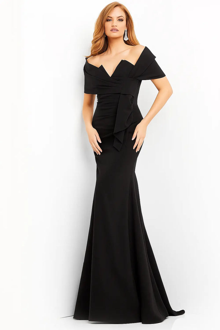 Jovani Style 06403 Ruched Evening Dress With Wrap