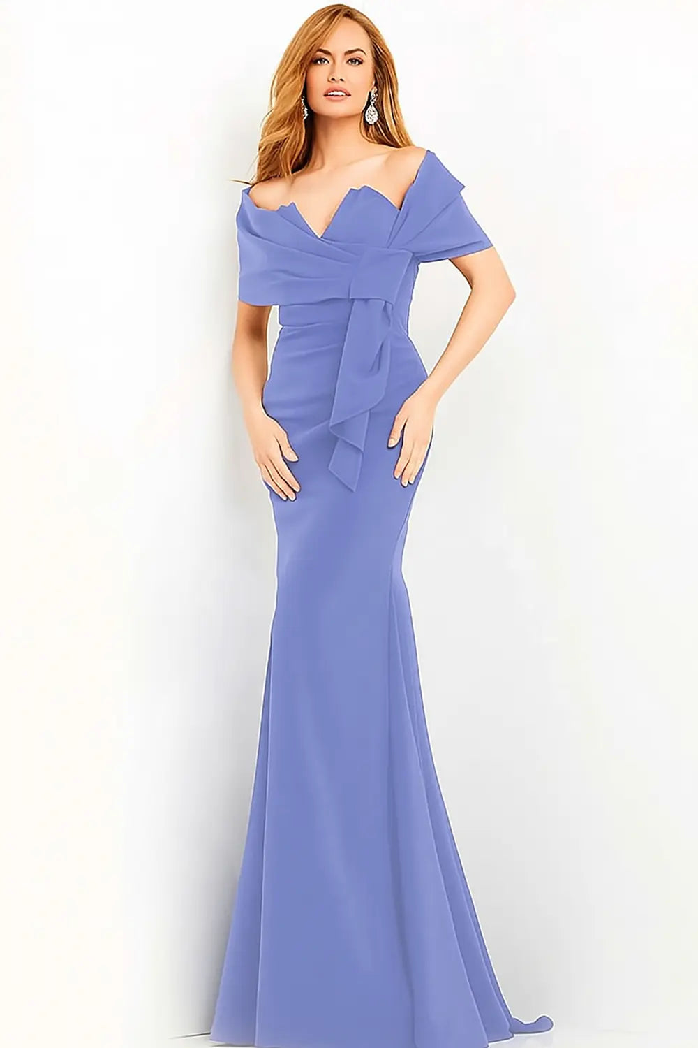 Jovani Style 06403 Ruched Evening Dress With Wrap