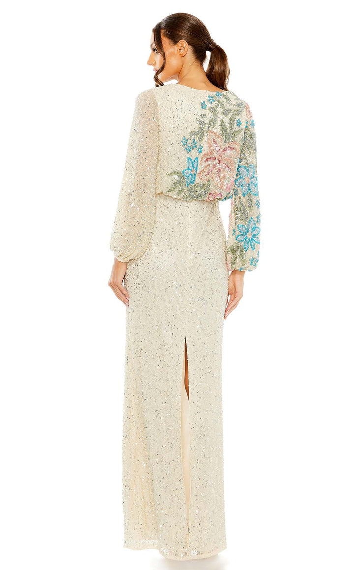 Bishop Sleeves High Neck Evening Dress | Mac Duggal 5615 Dress