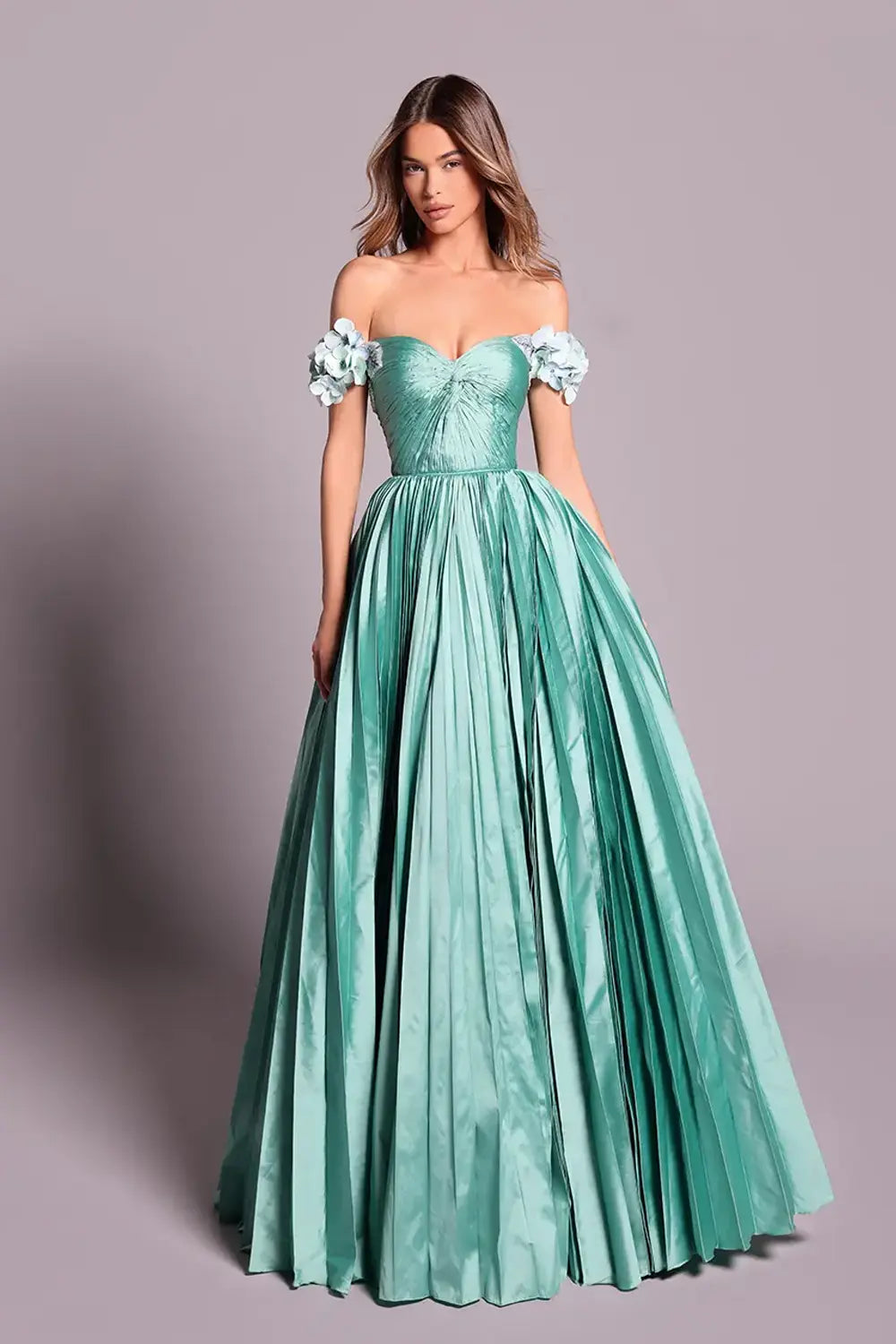 Tarik Ediz 99033  Off-Shoulder Taffeta Ball Gown | Morva Couture