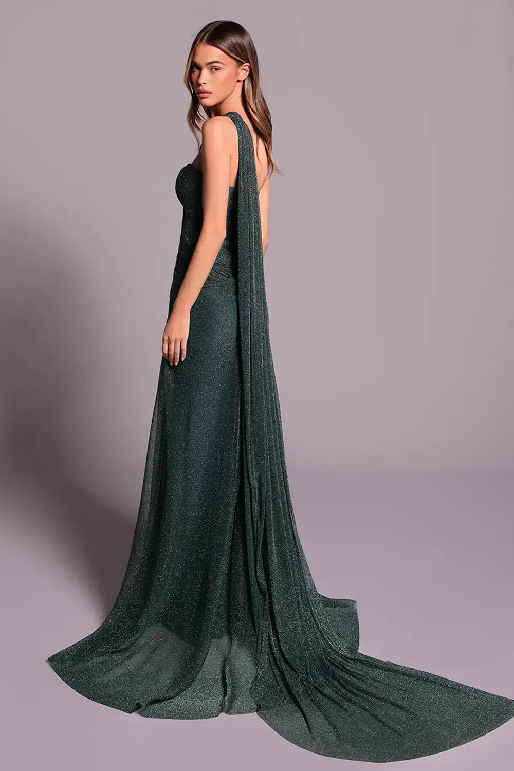 Tarik Ediz 99041 One-Shoulder Formal Dress | Morva Couture