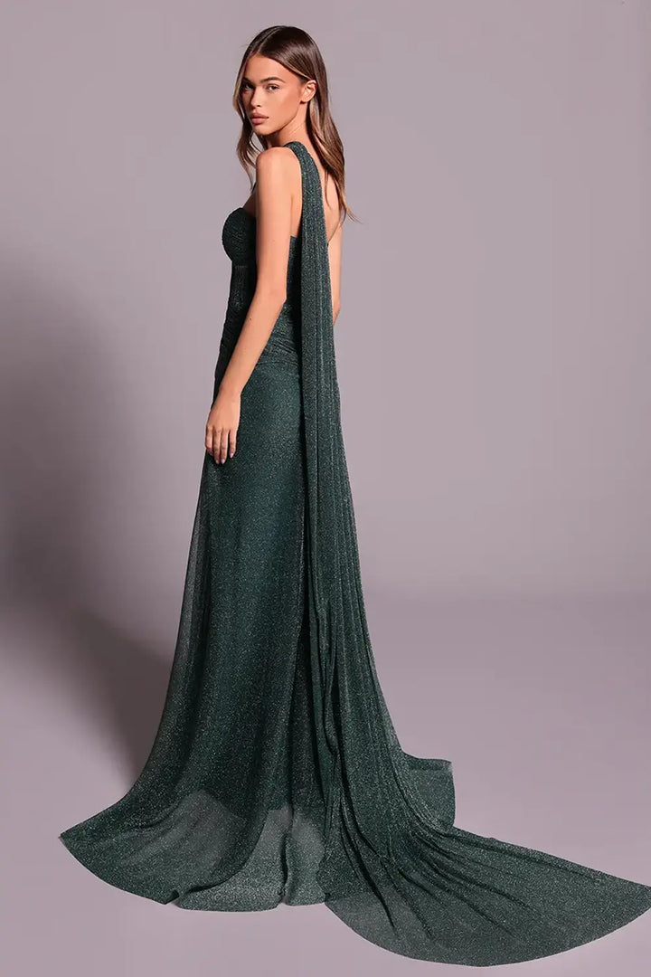 Tarik Ediz 99041 One-Shoulder Formal Dress | Morva Couture