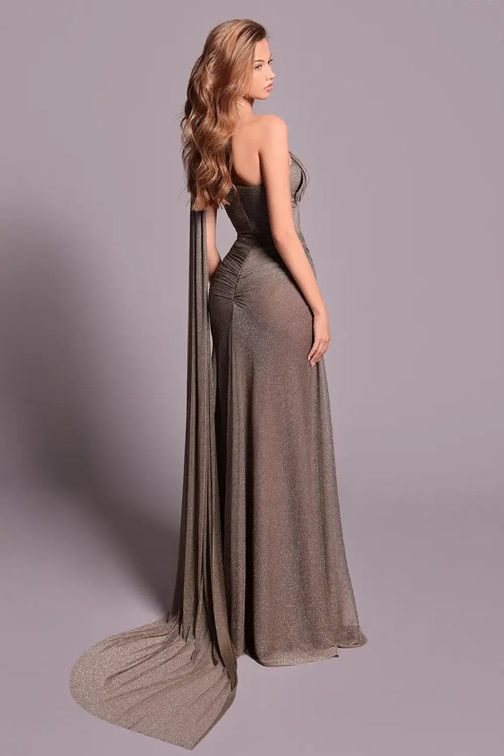 Tarik Ediz 99041 One-Shoulder Formal Dress | Morva Couture