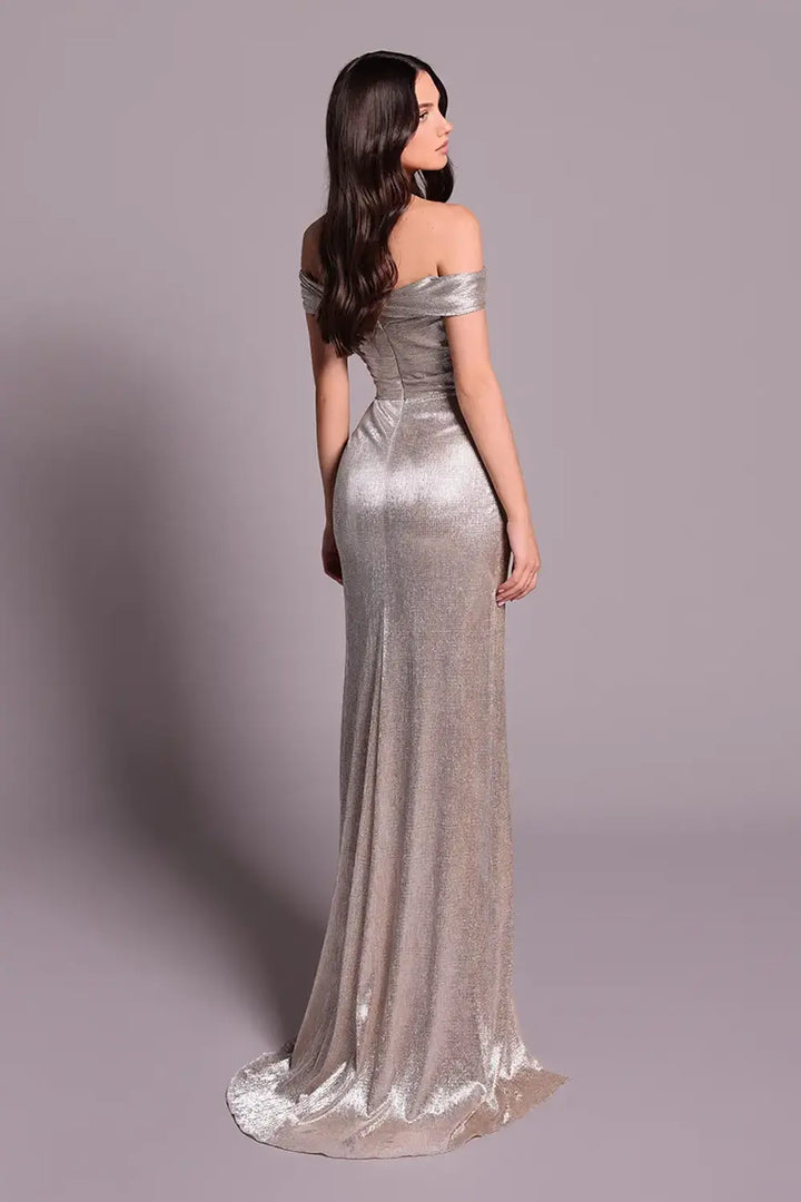 Off the Shoulder Evening Dress | JANSEN - Tarik Ediz 99049