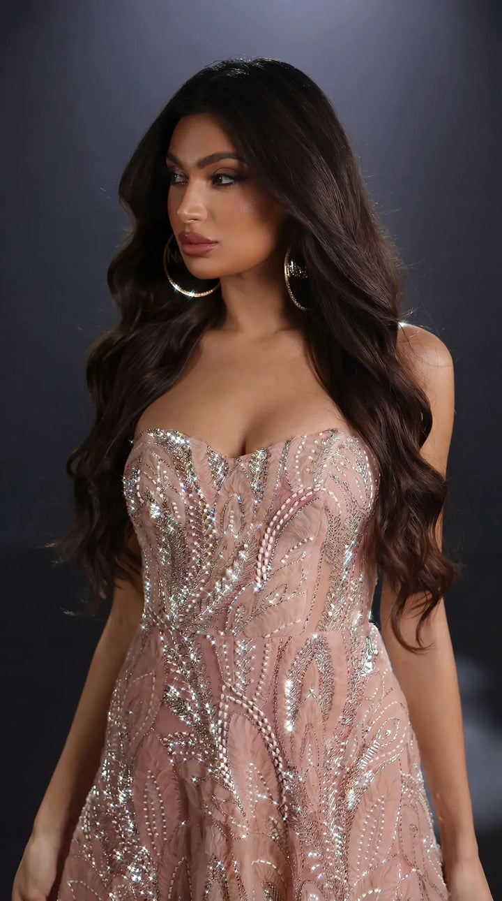 Nicoletta Style NC4011 Beaded Evening Gown | Morva Couture
