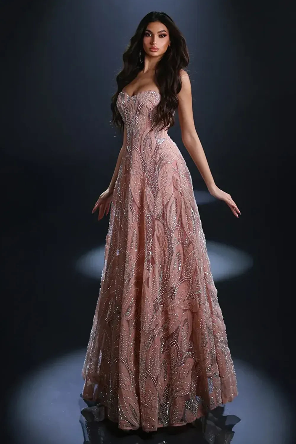 Nicoletta Style NC4011 Beaded Evening Gown | Morva Couture
