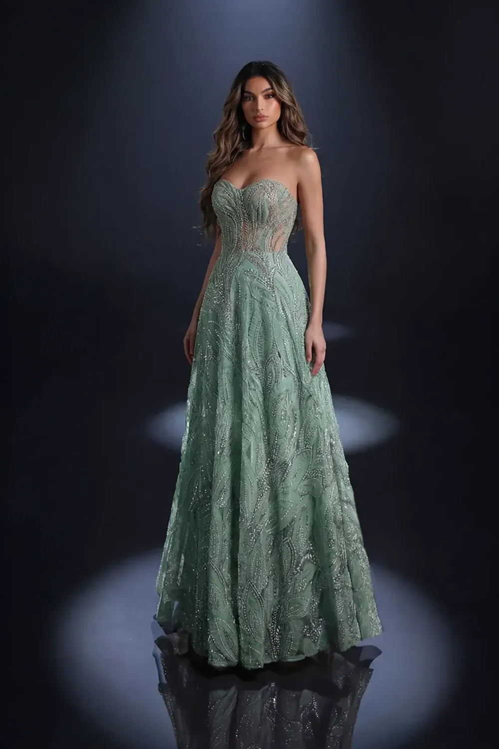 Nicoletta Style NC4011 Beaded Evening Gown | Morva Couture