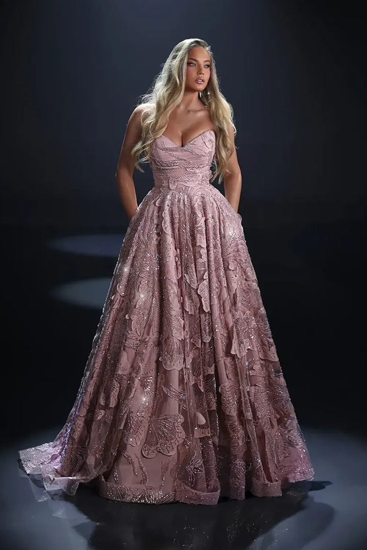 Nicoletta Style NC4021 Sequin Evening Gown | Morva Couture