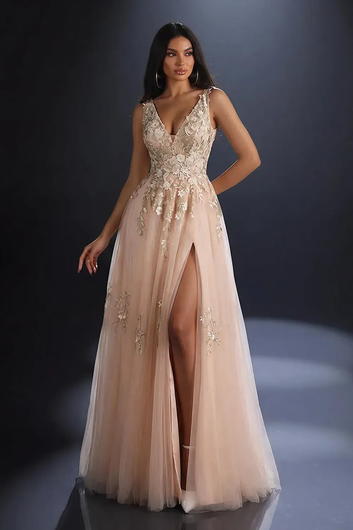Nicoletta Style NC4023 Floral Lace Evening Gown | Morva Couture