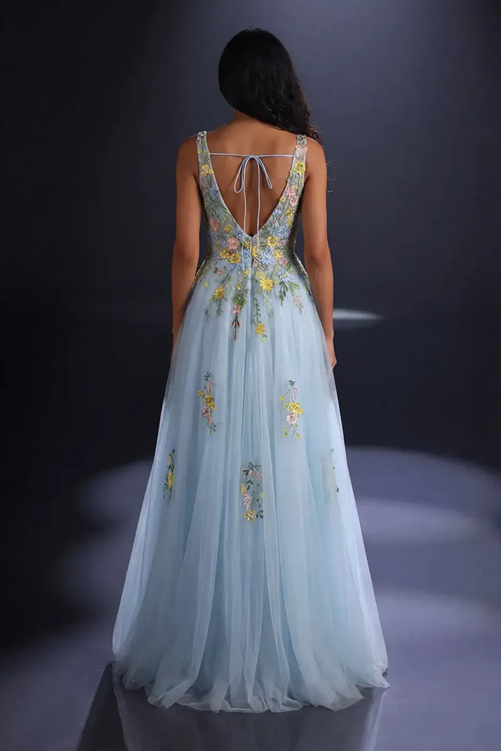 Nicoletta Style NC4023 Floral Lace Evening Gown | Morva Couture
