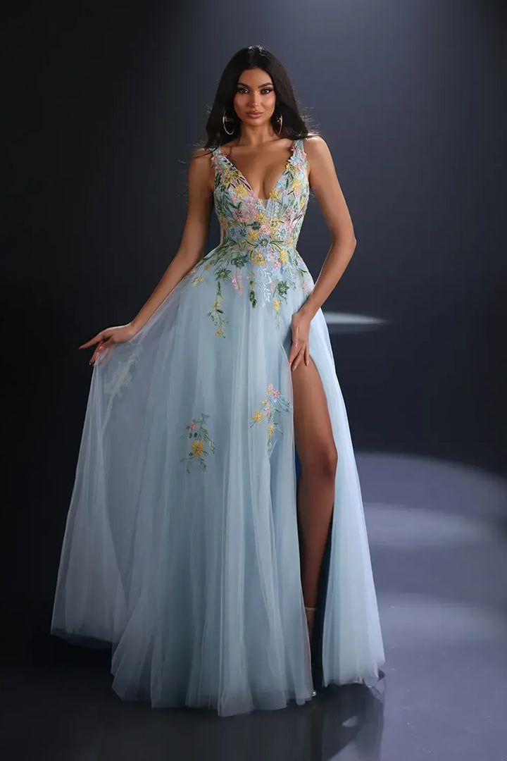 Nicoletta Style NC4023 Floral Lace Evening Gown | Morva Couture