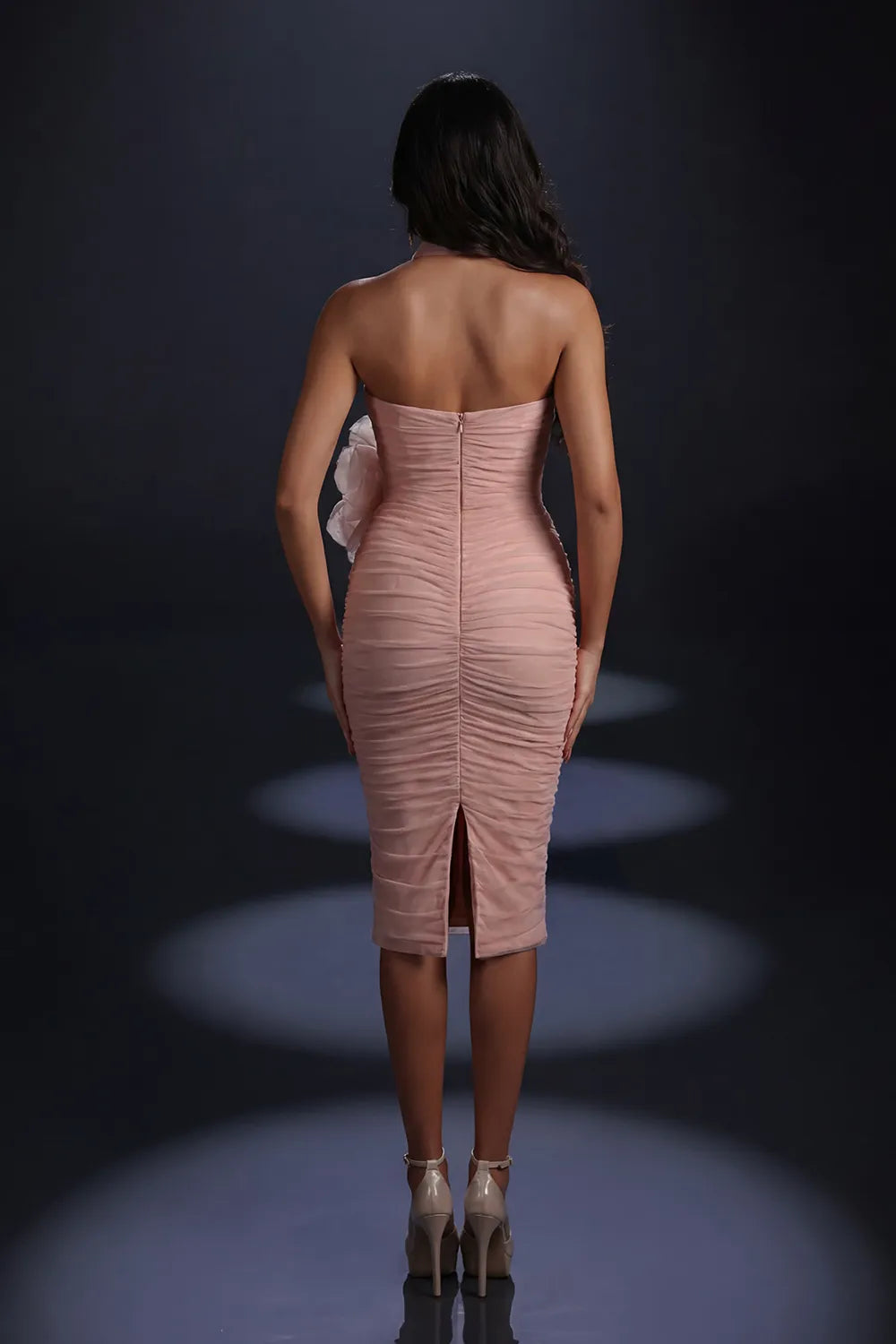 Nicoletta NC4038 Dusty Pink back view