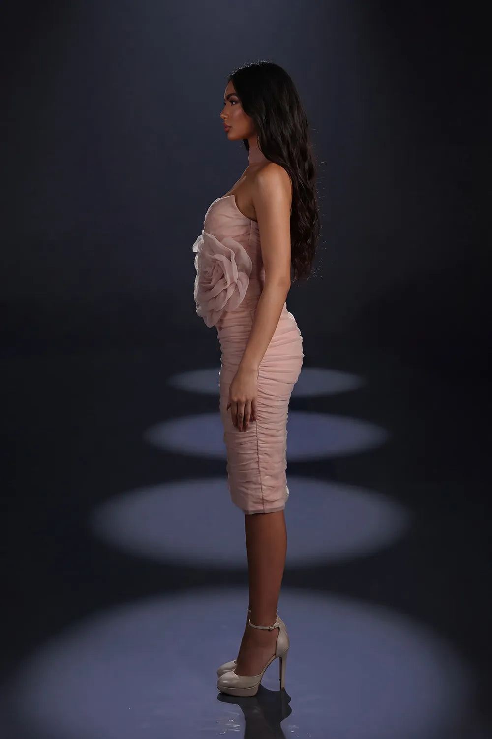 Nicoletta NC4038 Dusty Pink side view