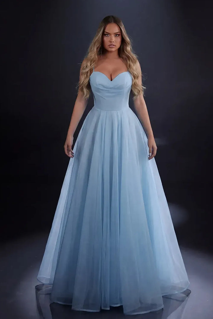 Nicoletta NC4069 Cornflower Blue evening gown