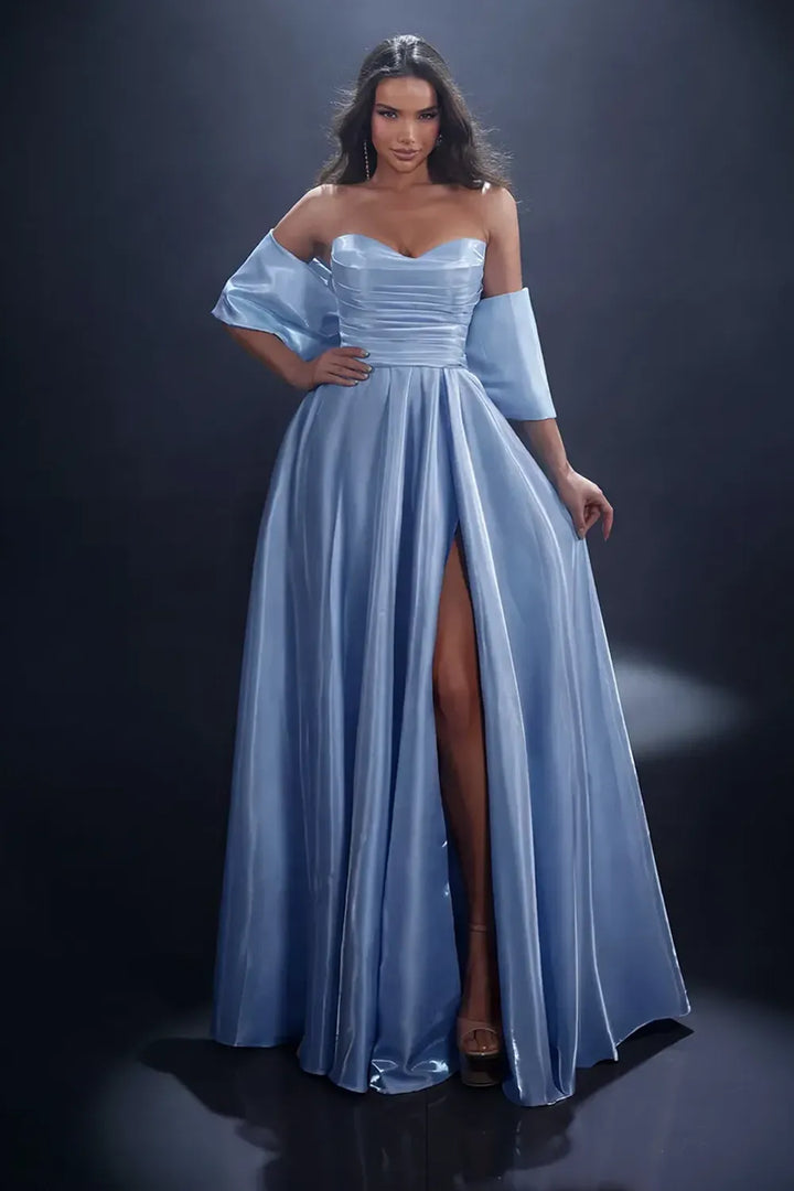 Nicoletta NC4070 Powder Blue evening gown