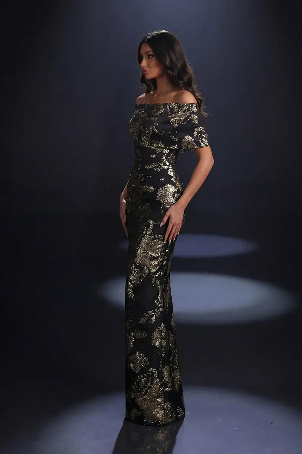Nicoletta NC4075 Floral Evening Gown | Morva Couture