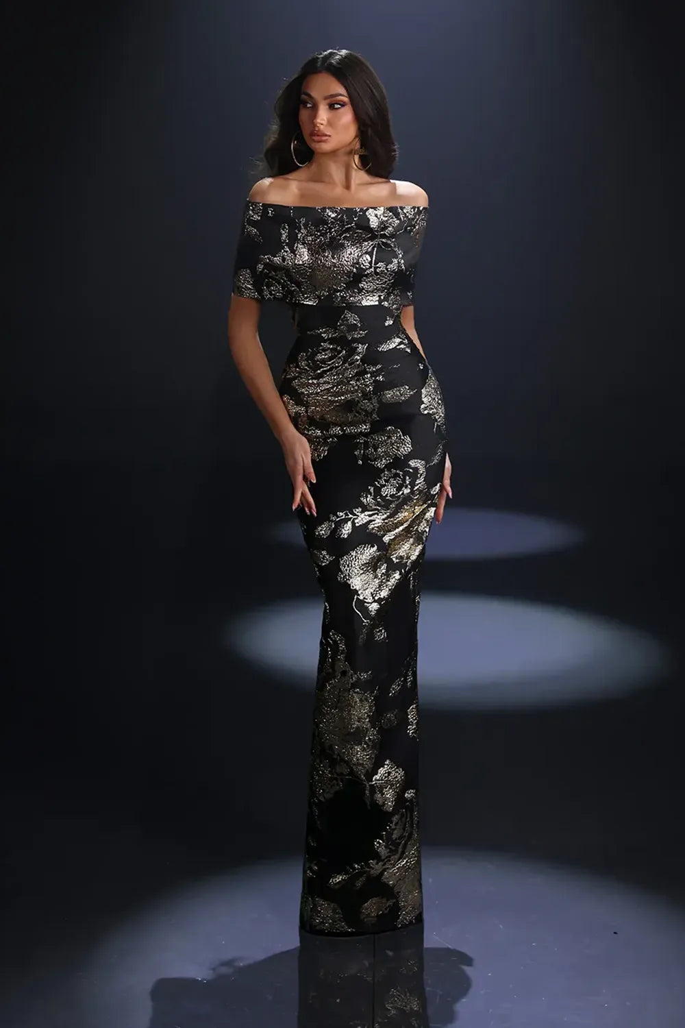 Nicoletta NC4075 Floral Evening Gown | Morva Couture