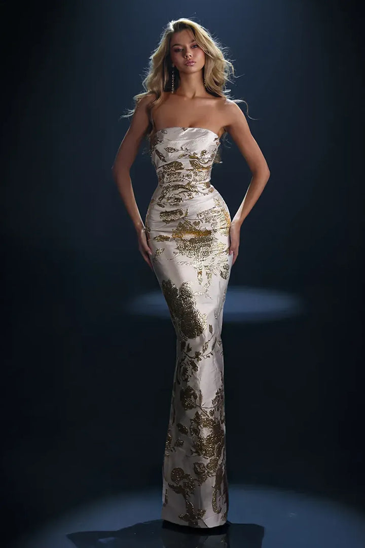 Nicoletta NC4075 Floral Evening Gown | Morva Couture