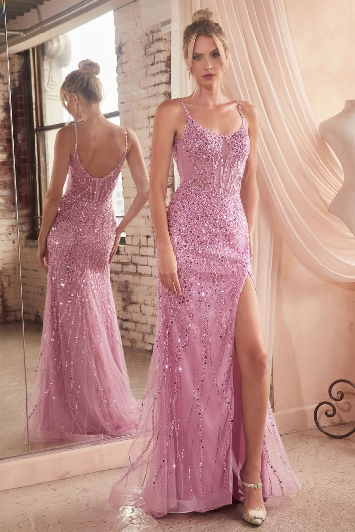 SEQUIN FITTED GOWN | Ladvine CD0220 (Cinderella Divine)