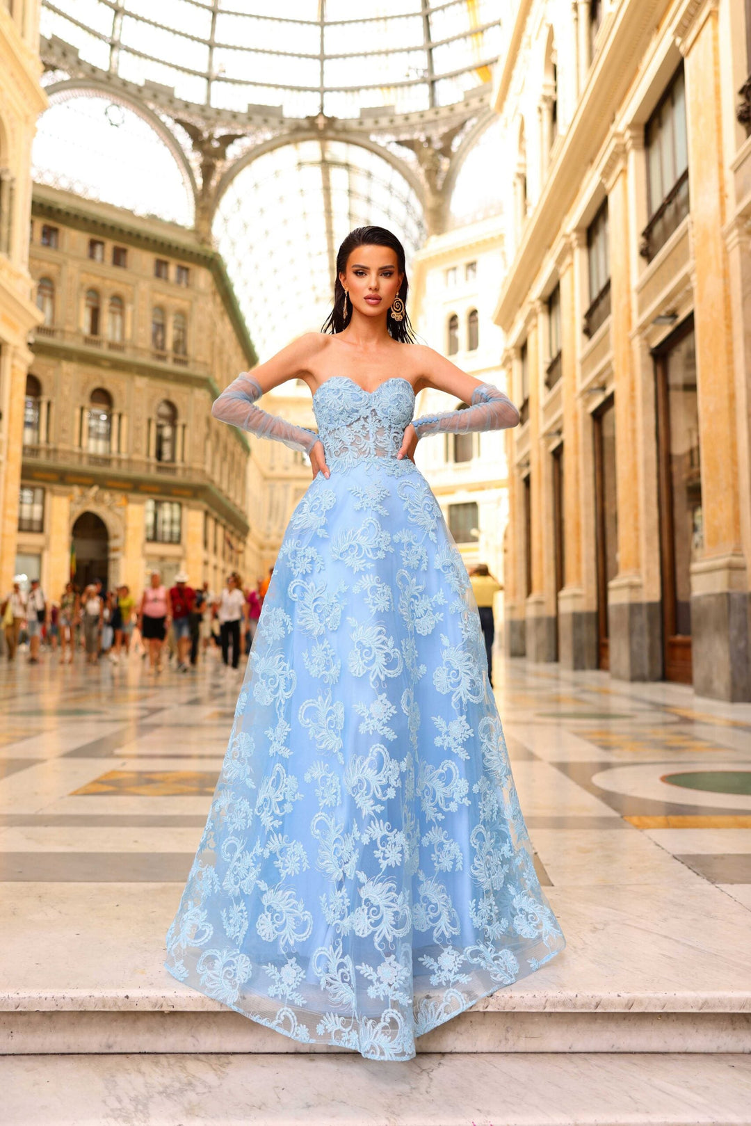 A-Line Gown NC1014 by Nicoletta Jadore Dresses at Morvarieds