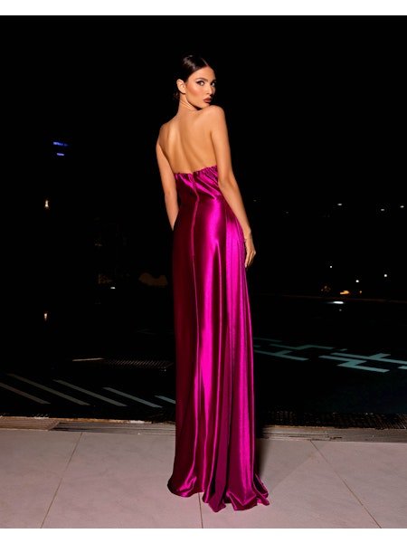 Ruched Formal Dress | Nicoletta - Jadore NC2009 - Morvarieds Fashion
