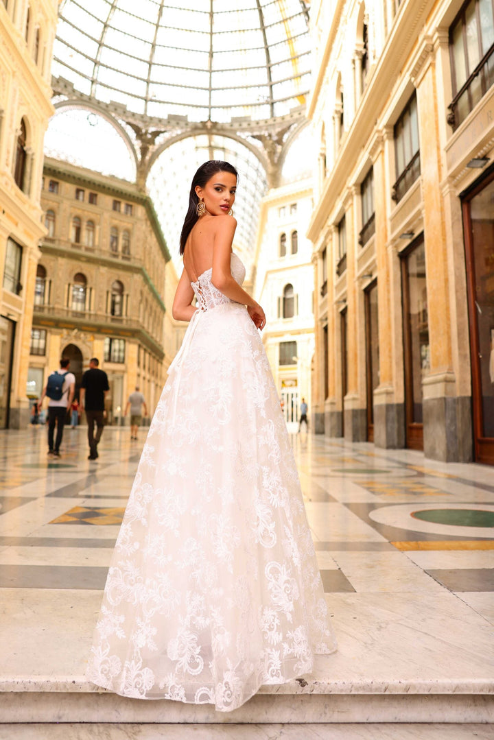 A-Line Gown NC1014 by Nicoletta Jadore Dresses at Morvarieds